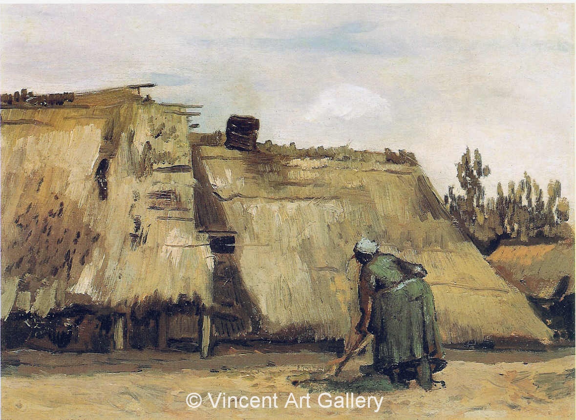 JH 807 - Cottage with Woman Digging